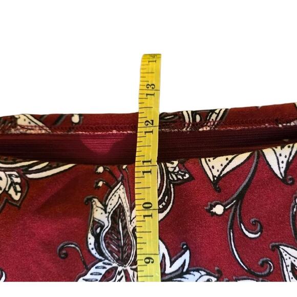 Chico's So Slimming Womens Juliet Parisian Floral Red Ponte Pants Size 1.5 US 10 - Picture 8 of 10